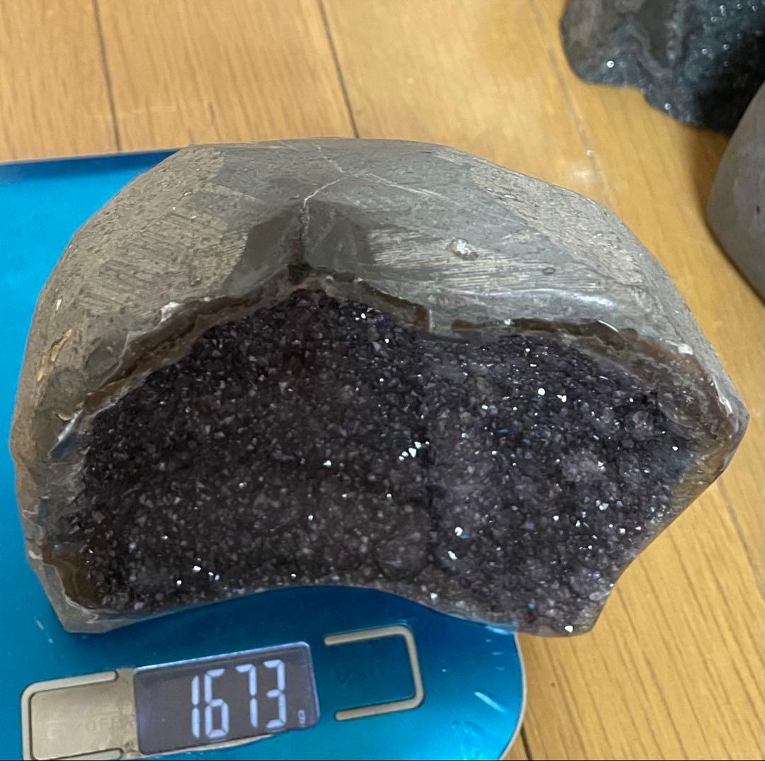 アメジスト クリスタルドーム 水晶 浄化 幸運 お守 魔除 風水晶 約1.7キロ