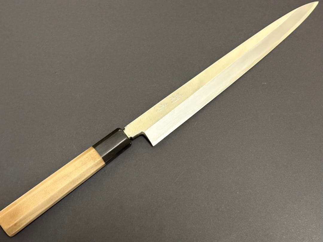 菊秀 銀三 柳刃 刺身 八寸 約240mm