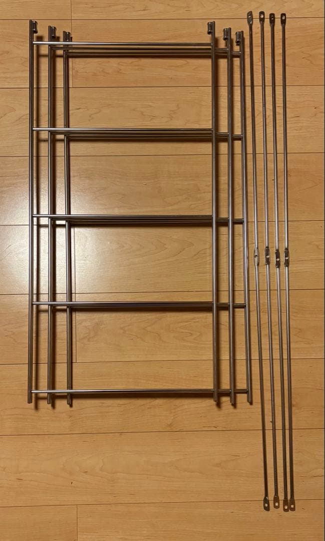 無印良品ステンレスユニットシェルフ ステンレス棚セット ワイド2台分