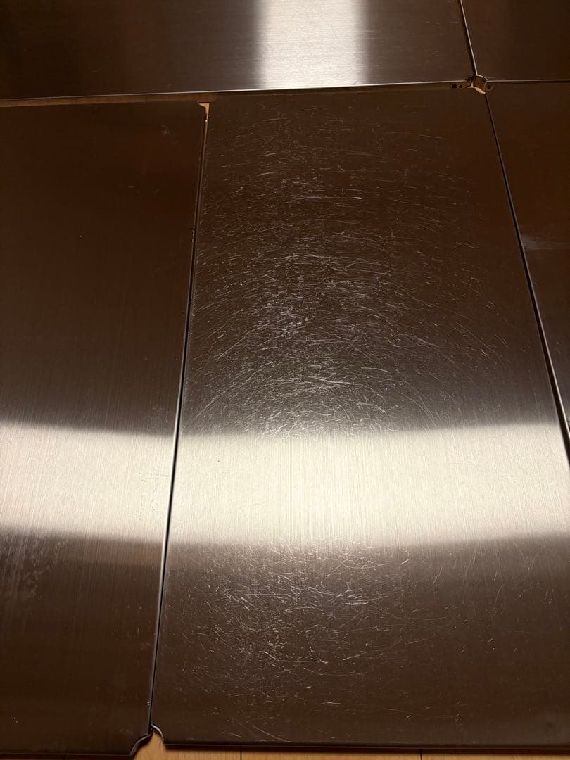 無印良品ステンレスユニットシェルフ ステンレス棚セット ワイド2台分