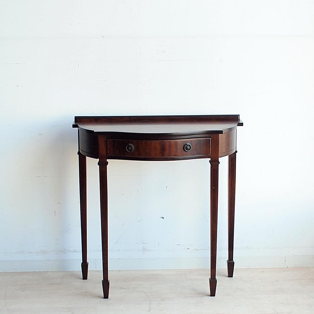 クラシカル マホガニー材 コンソールテーブル 細脚 アンティーク ZR24107