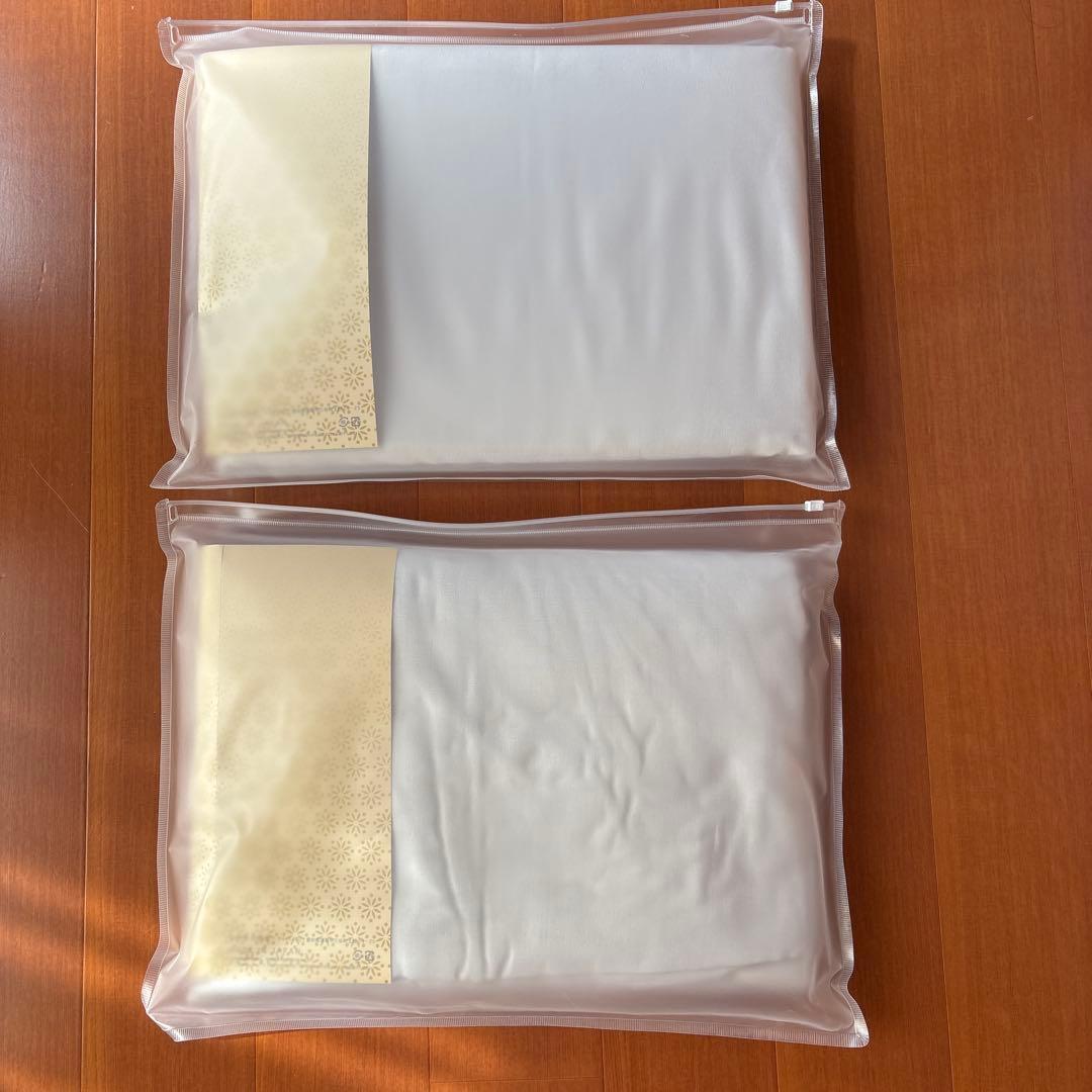 未使用　aeria 和晒し ダブルガーゼ 掛カバー&ベッドシーツ　シングル 白色