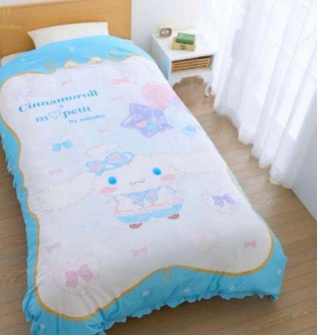 新品タグ付き 青木美沙子しまむらシナモロール 布団カバーシーツ＆枕