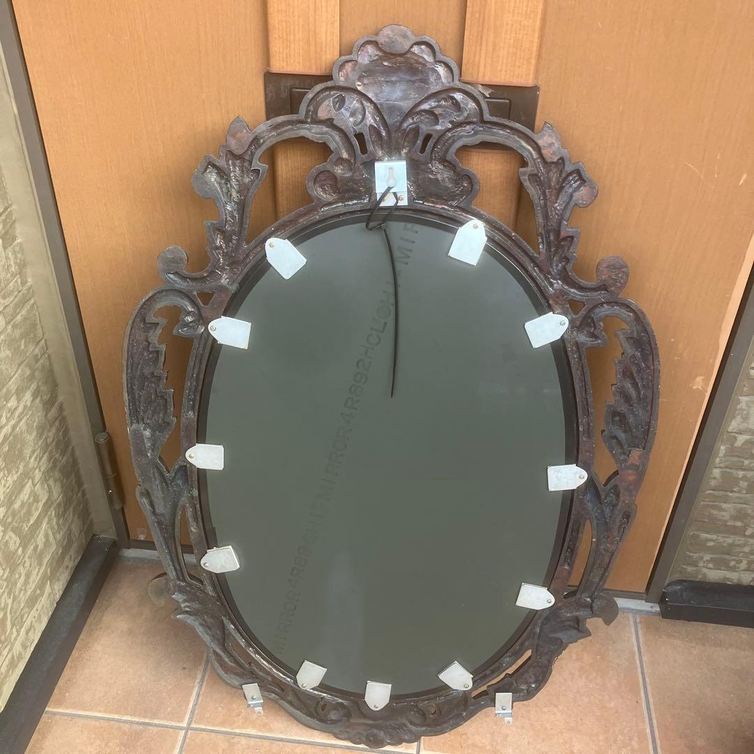 Hallan Mirror イタリア　壁掛け　ウォールミラー　アンティーク調