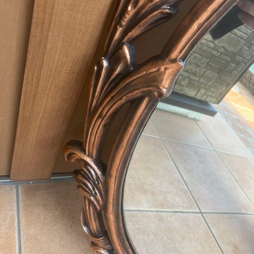 Hallan Mirror イタリア　壁掛け　ウォールミラー　アンティーク調