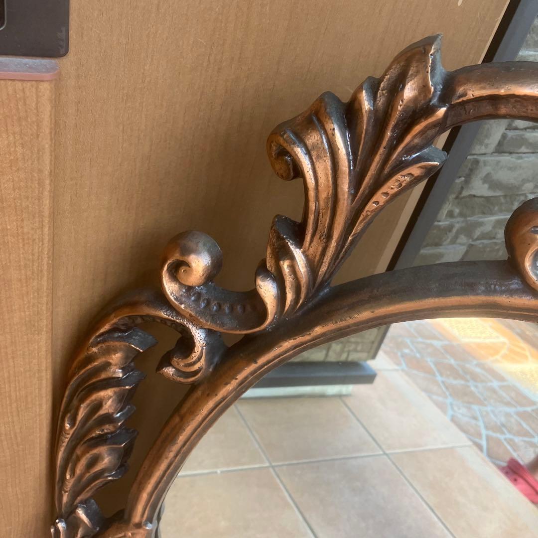 Hallan Mirror イタリア　壁掛け　ウォールミラー　アンティーク調