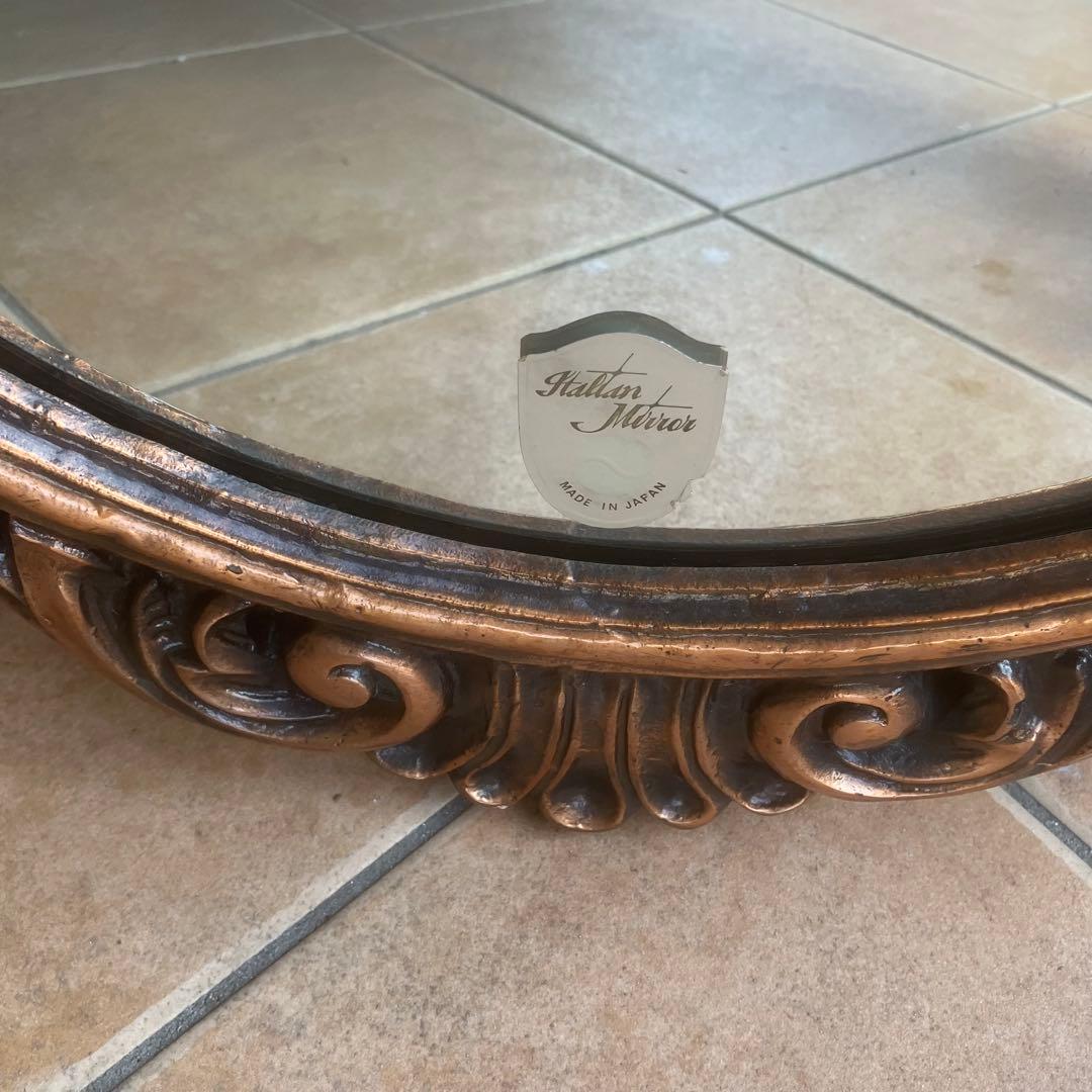 Hallan Mirror イタリア　壁掛け　ウォールミラー　アンティーク調