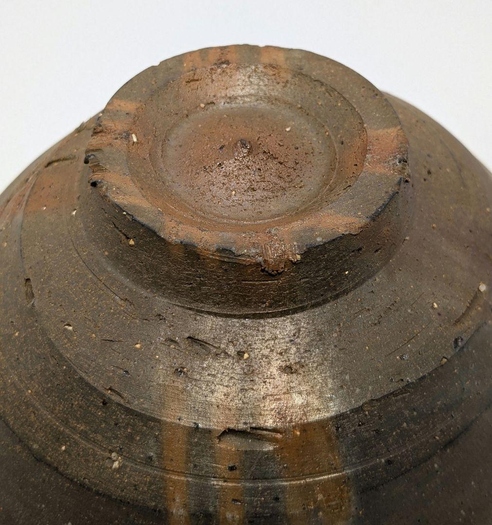 岡山県重要無形文化財 森陶岳 備前焼 金彩緋襷茶盌 合箱 抹茶碗 茶道具