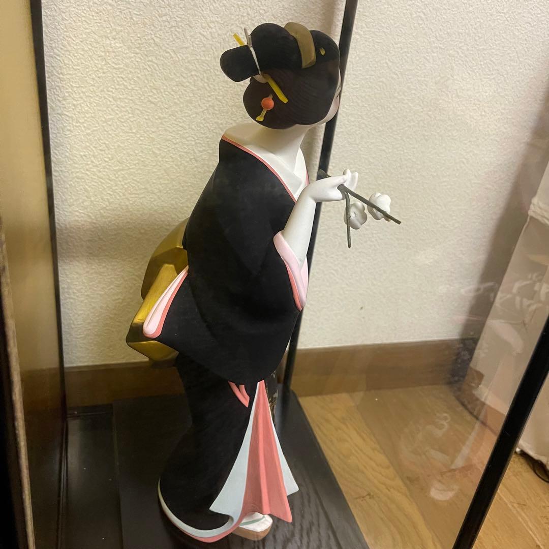 博多人形　清春　海　波　桜