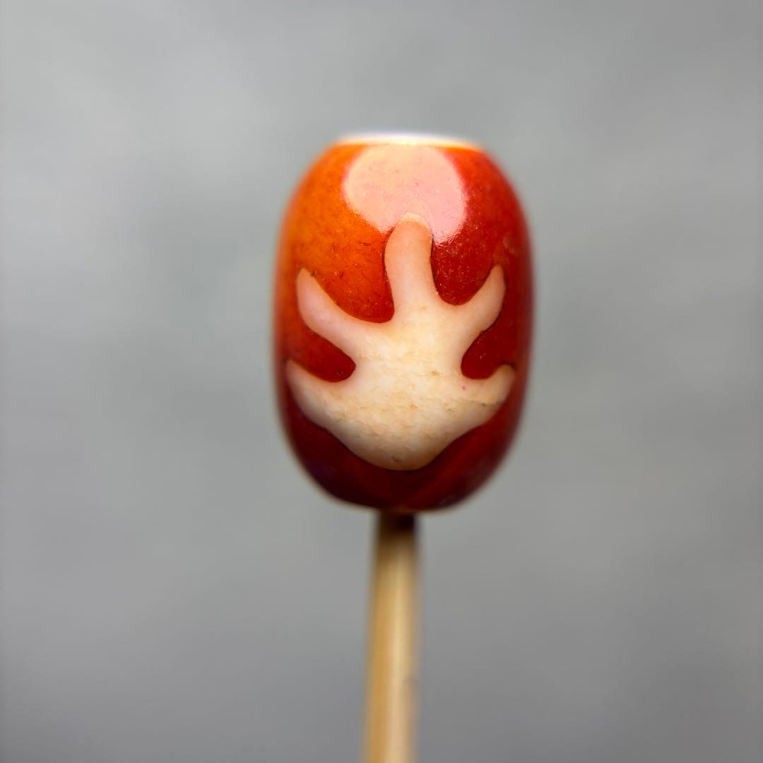 あずきちゃん様瑪瑙　九紫離火天珠　1-66