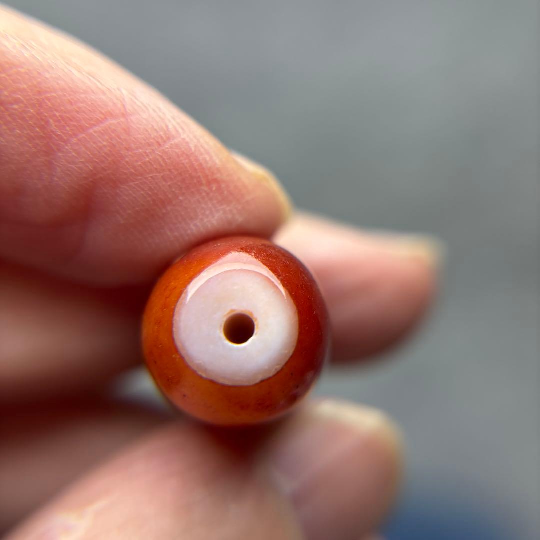 あずきちゃん様瑪瑙　九紫離火天珠　1-66