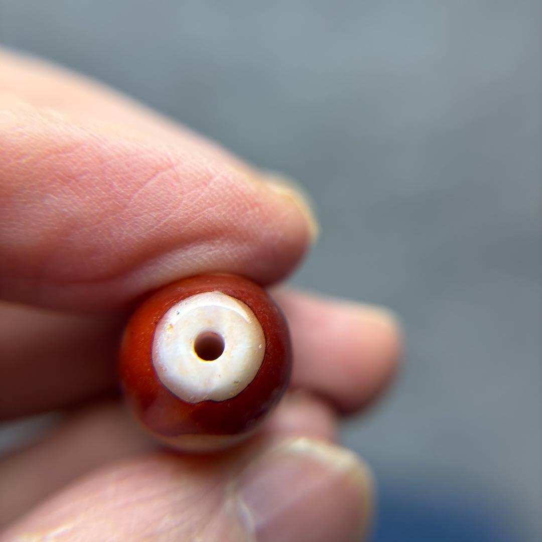 あずきちゃん様瑪瑙　九紫離火天珠　1-66