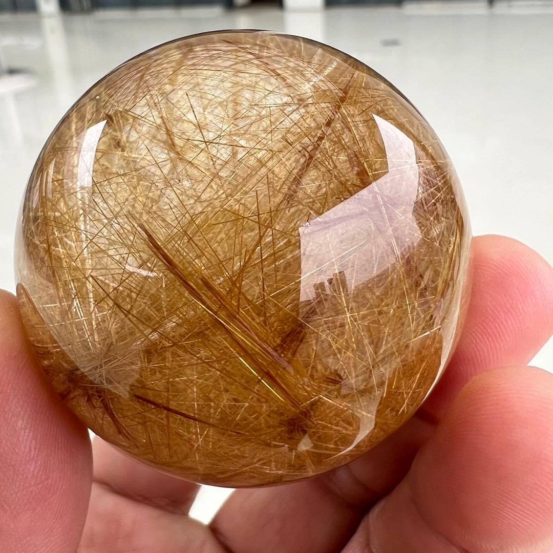 ⭐︎【極上品】タイチンクオーツ 置物 52.5mm 203g