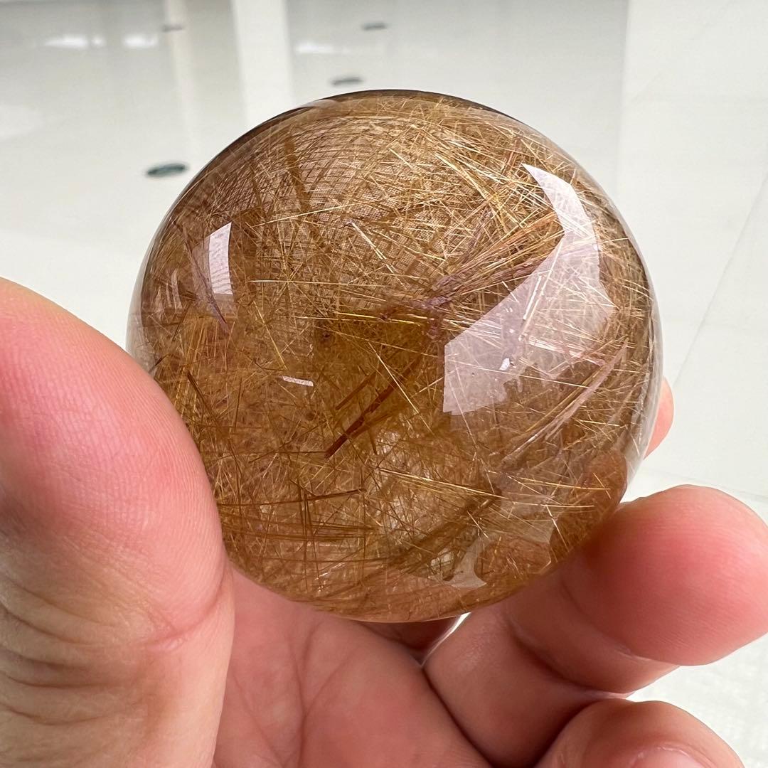 ⭐︎【極上品】タイチンクオーツ 置物 52.5mm 203g