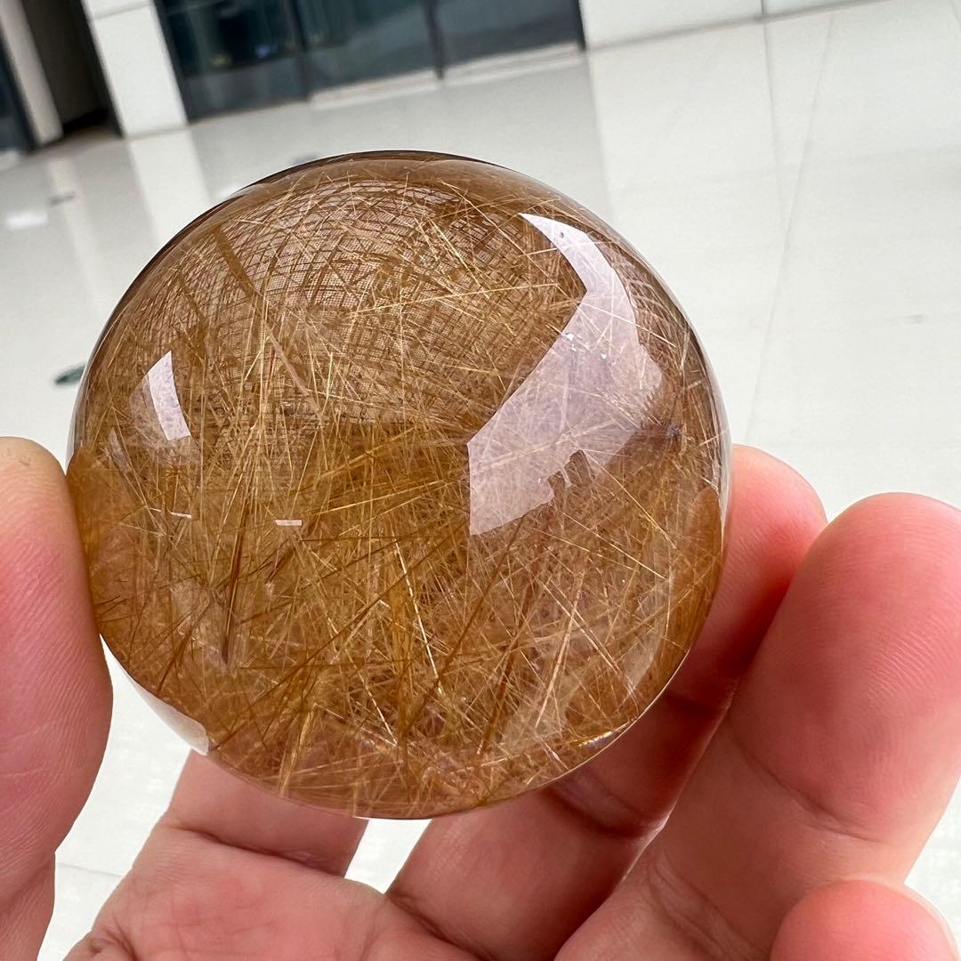 ⭐︎【極上品】タイチンクオーツ 置物 52.5mm 203g