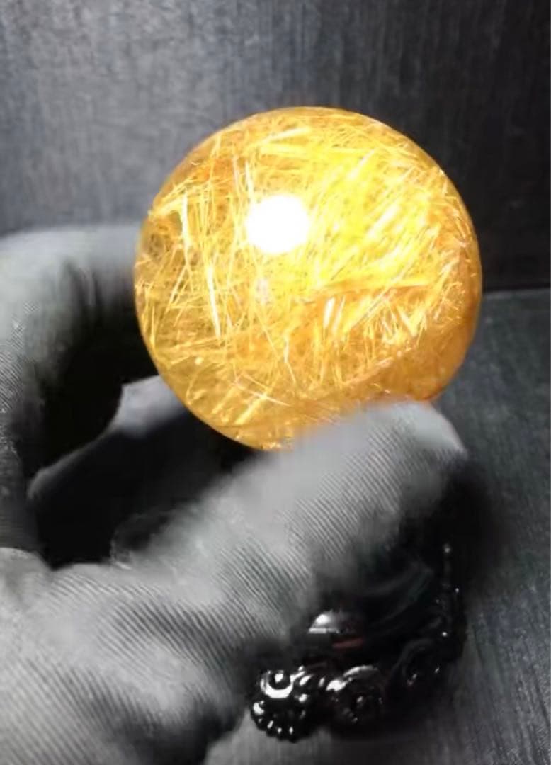 ⭐︎【極上品】タイチンクオーツ 置物 52.5mm 203g