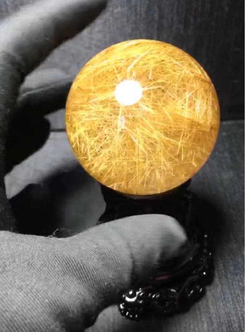 ⭐︎【極上品】タイチンクオーツ 置物 52.5mm 203g