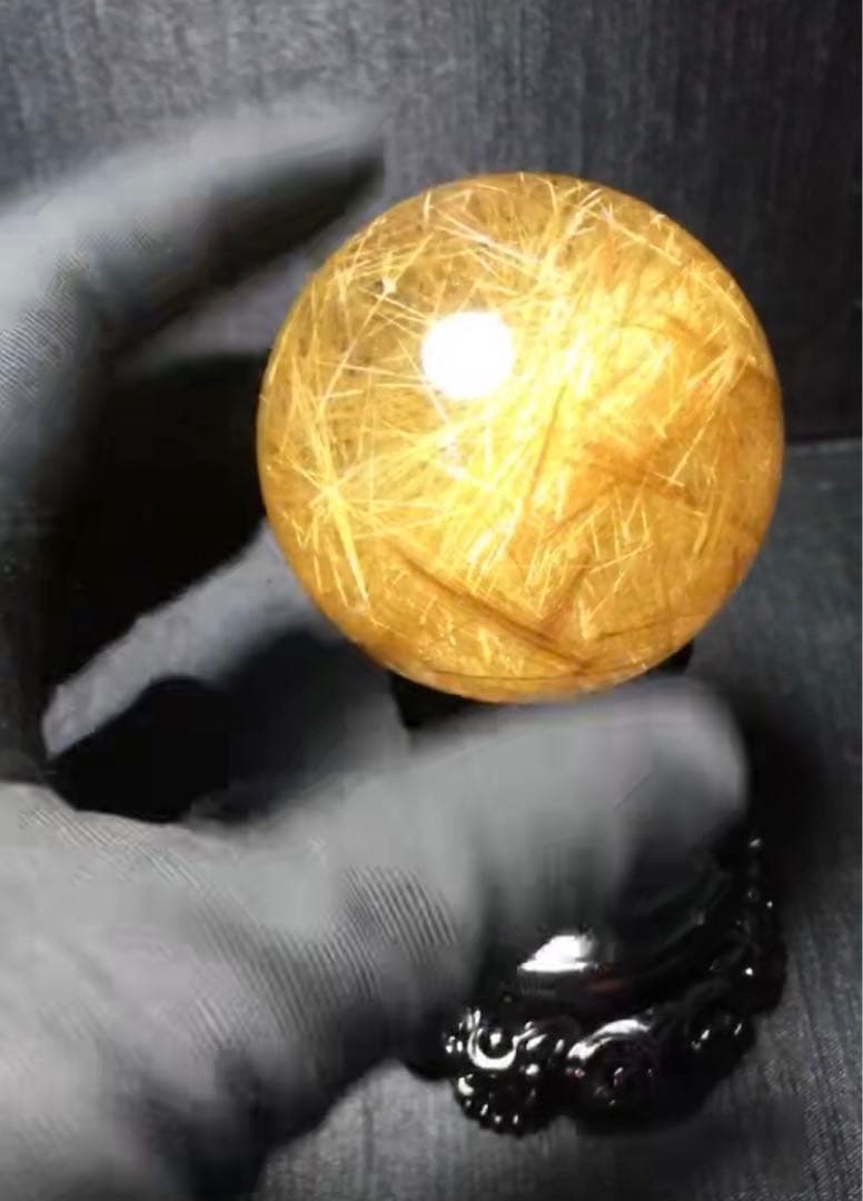 ⭐︎【極上品】タイチンクオーツ 置物 52.5mm 203g