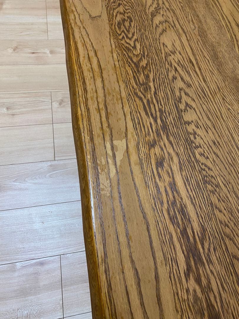 木製ナチュラルウッドテーブル 高さ調整可能