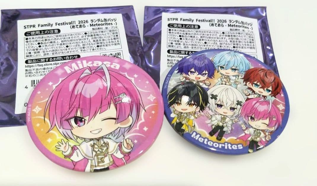 缶バッジ めておら みかさ STRR Family festival 2026 - メルカリ
