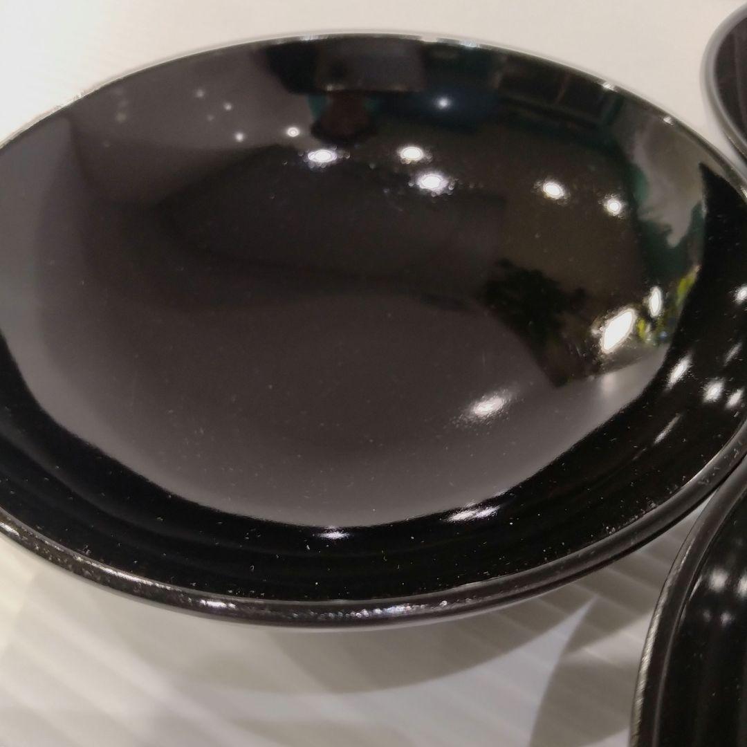 会津塗 漆器 金彩 吸物碗 蓋付き 黒塗 蒔絵 汁椀 お正月 椿 5