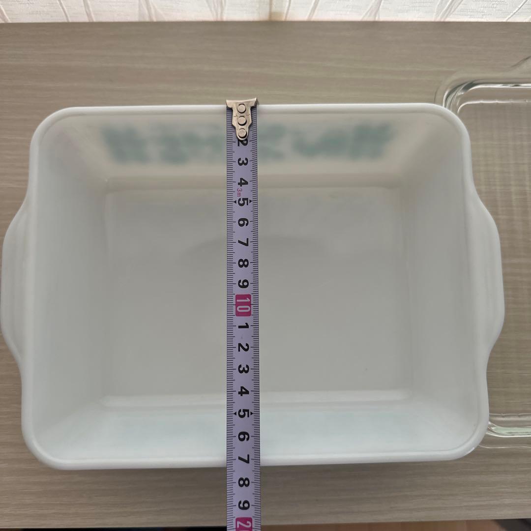 オールドパイレックス バタープリント レフリジレーター4個セット