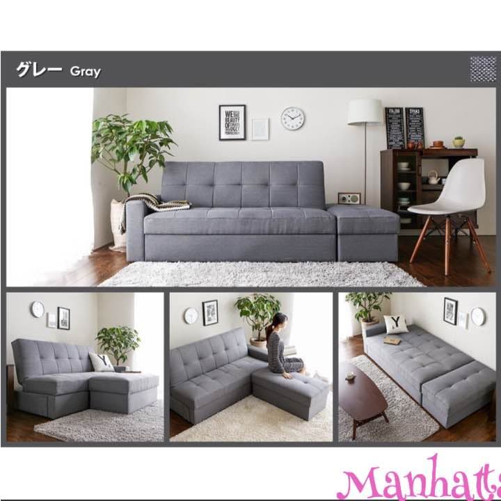 ソファー 収納付 2人掛け ソファ ソファベッド カウチソファ