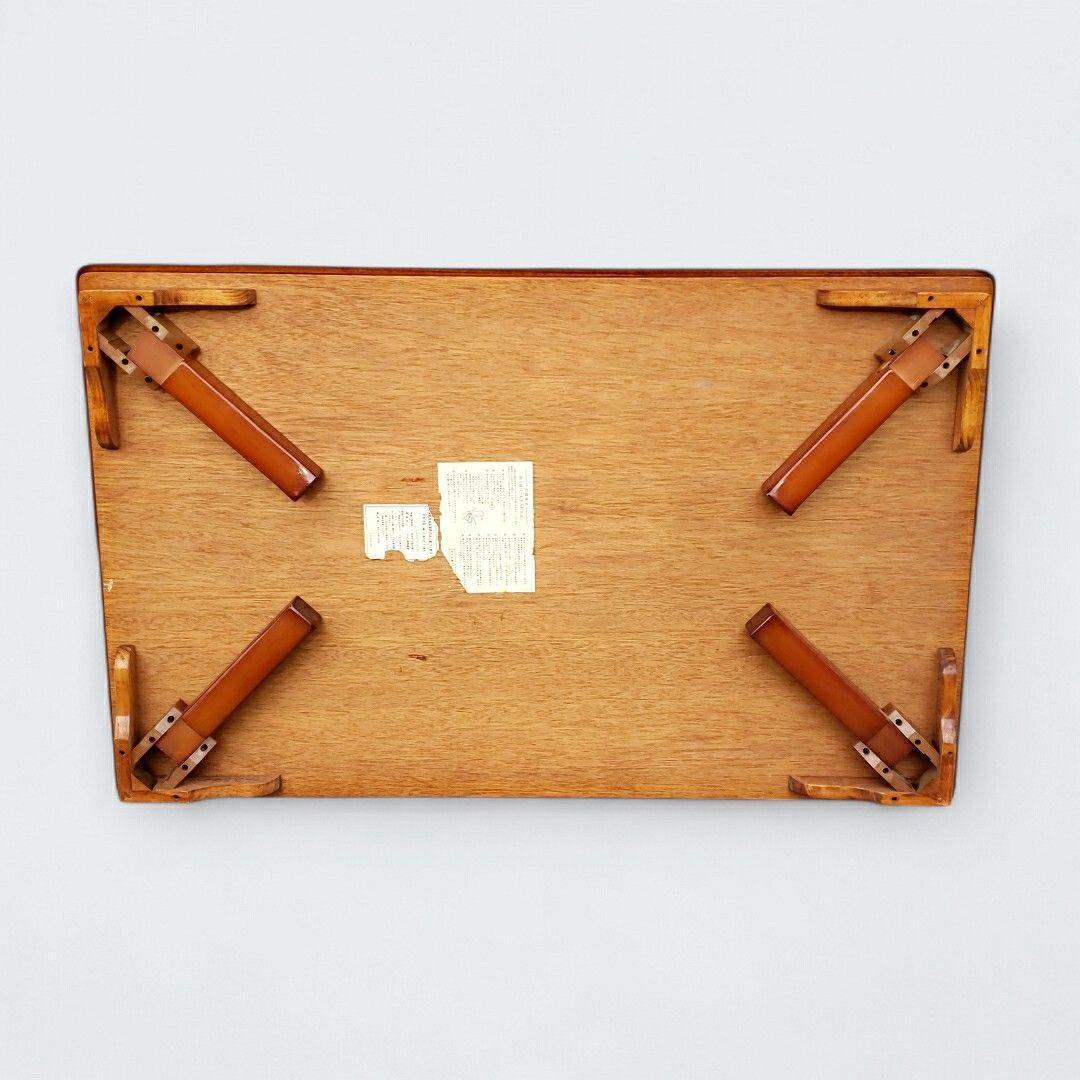 引き取り限定 座卓 ちゃぶ台 ローテーブル 折りたたみ式 幅120cm 木目