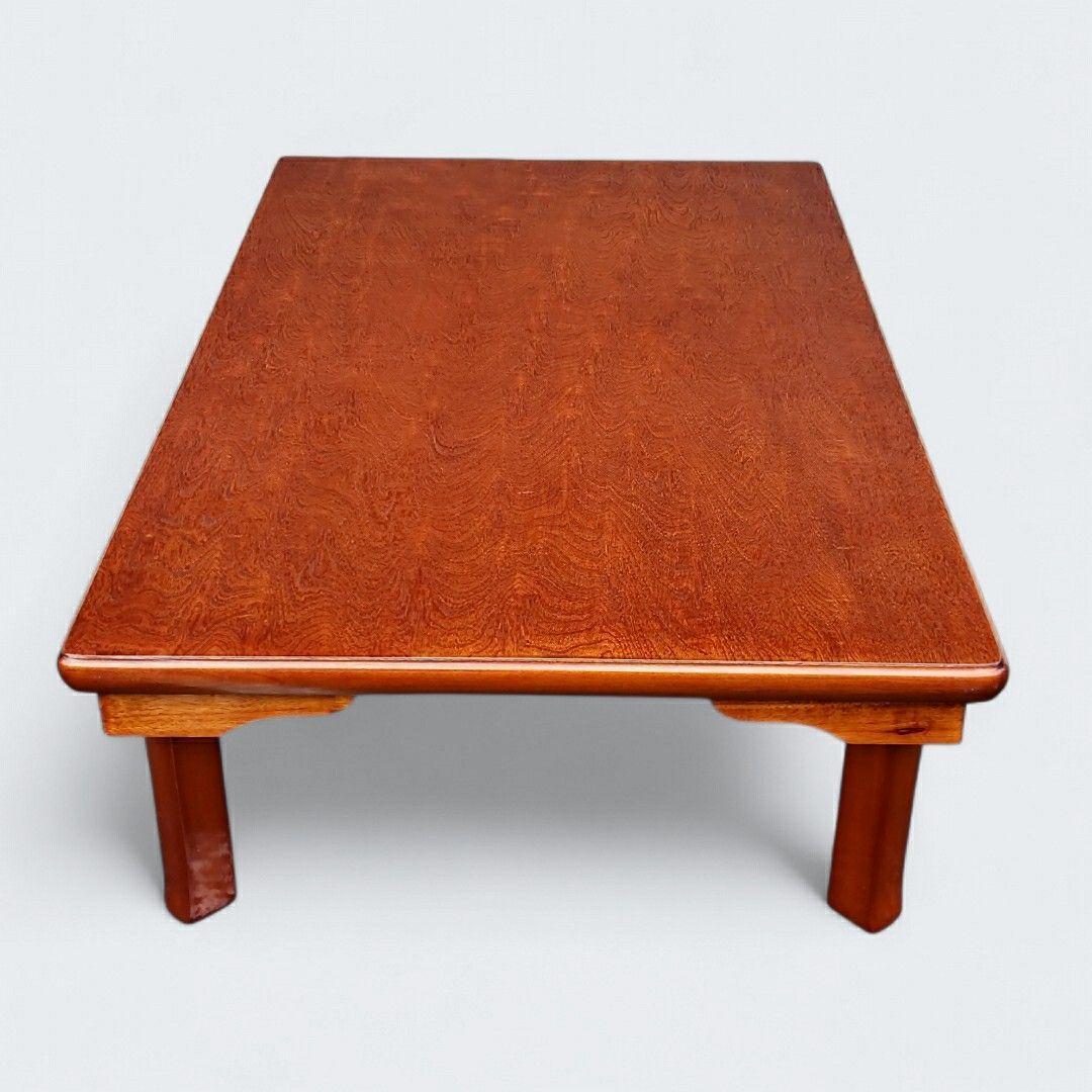 引き取り限定 座卓 ちゃぶ台 ローテーブル 折りたたみ式 幅120cm 木目