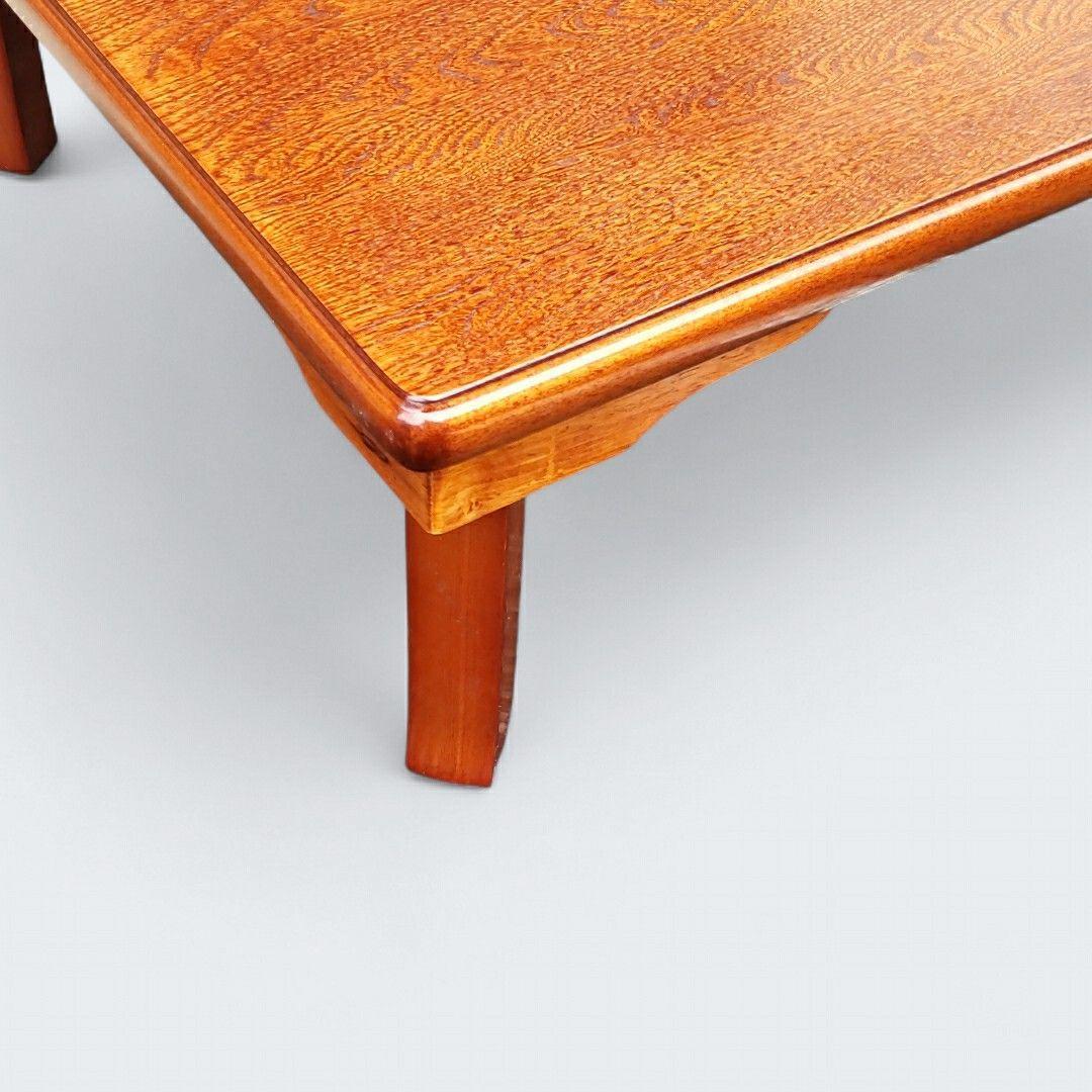 引き取り限定 座卓 ちゃぶ台 ローテーブル 折りたたみ式 幅120cm 木目