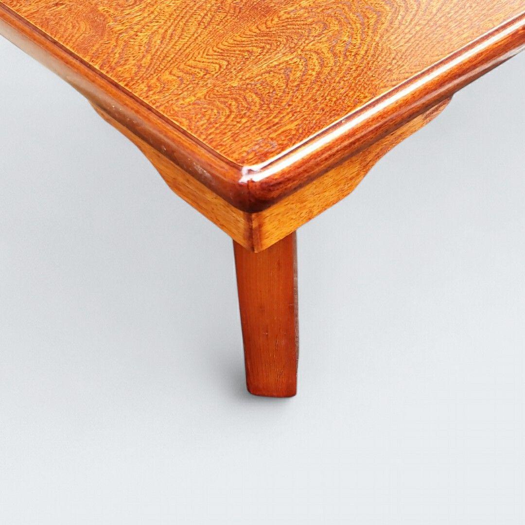 引き取り限定 座卓 ちゃぶ台 ローテーブル 折りたたみ式 幅120cm 木目