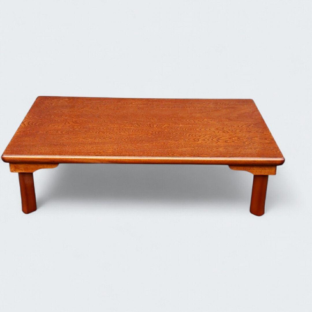 引き取り限定 座卓 ちゃぶ台 ローテーブル 折りたたみ式 幅120cm 木目