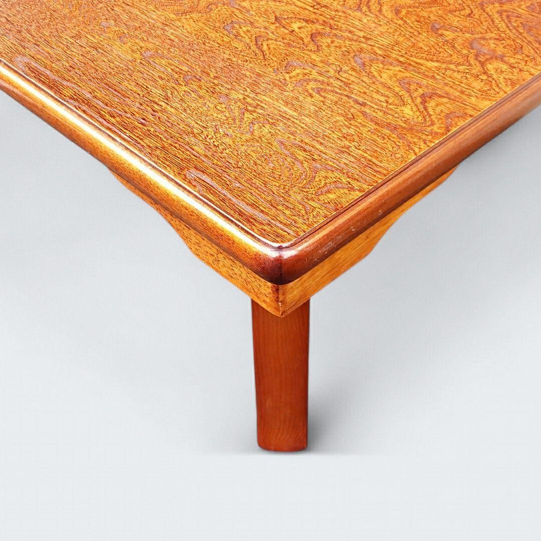 引き取り限定 座卓 ちゃぶ台 ローテーブル 折りたたみ式 幅120cm 木目