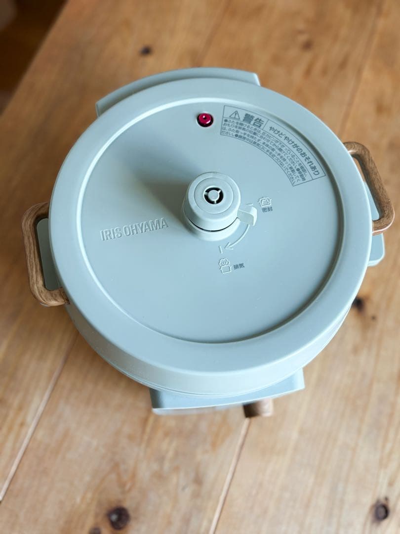 アイリスオーヤマ 電気圧力鍋 3L KPC-MA3-G グリーン 液晶タイプ