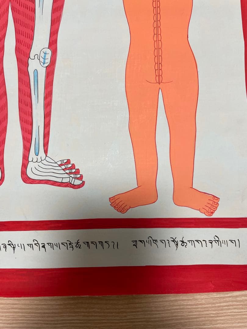 《 チベット密教　1点物 》 手描き　曼荼羅　メディシンタンカ　医療　仏教　密教