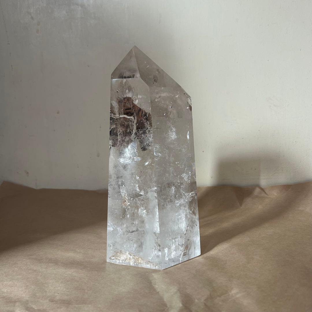 水晶　ポイント　高さ　21センチ　置物