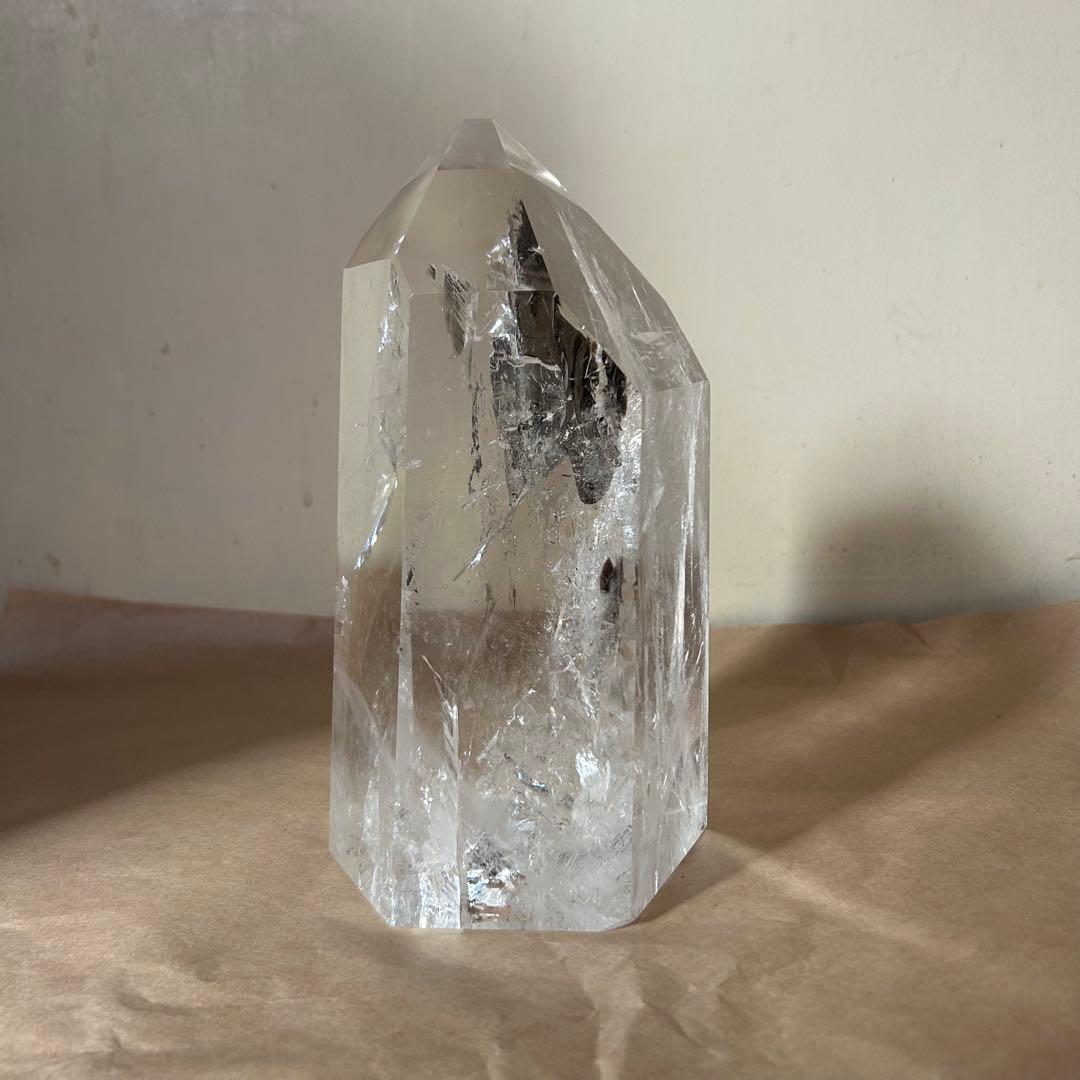 水晶　ポイント　高さ　21センチ　置物