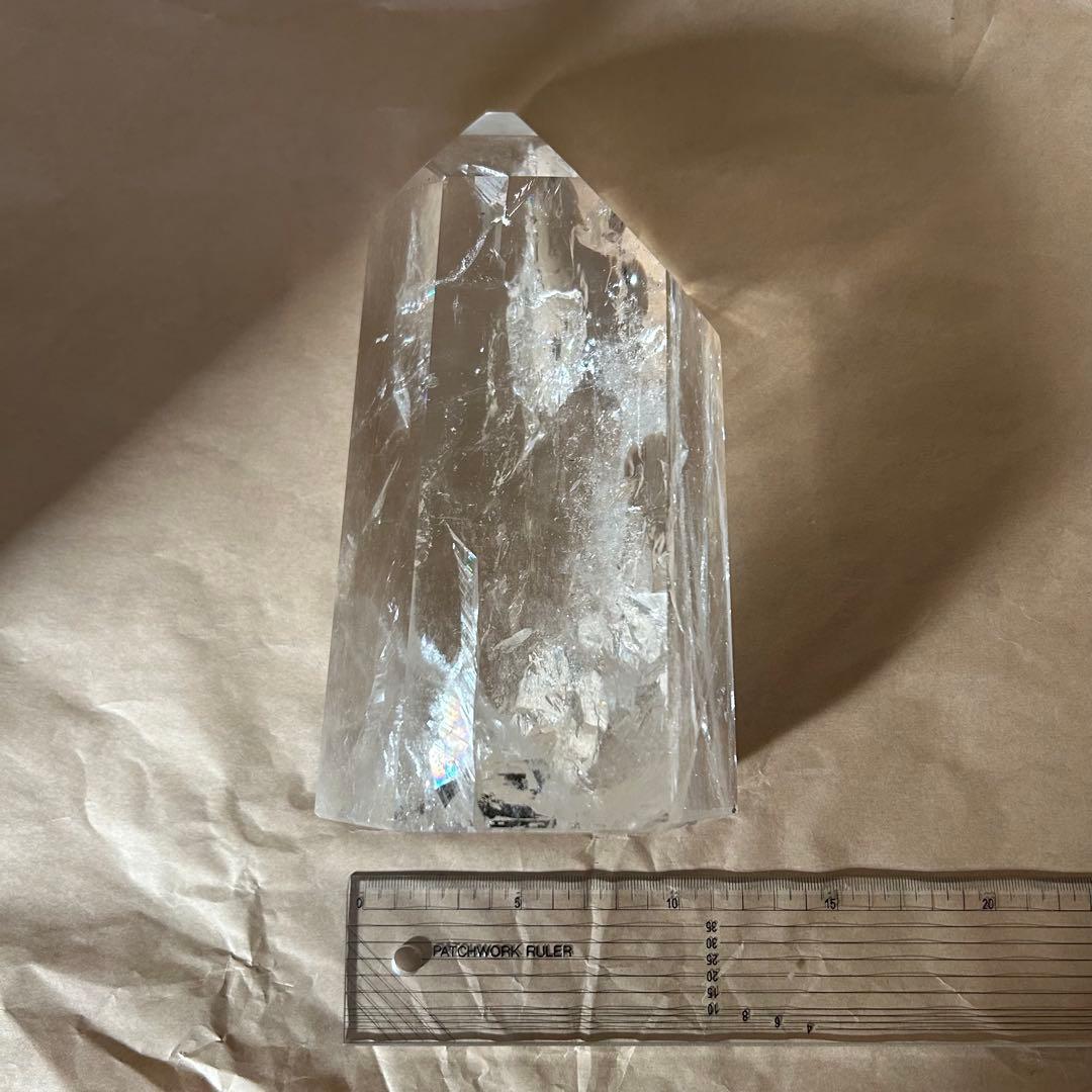 水晶　ポイント　高さ　21センチ　置物
