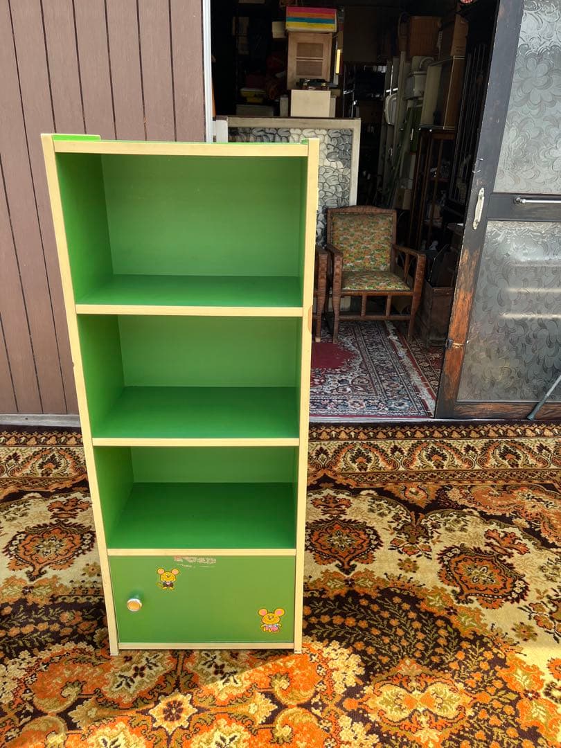 棚 レトロポップ ラック インテリア 昭和レトロ 当時物 インテリア 緑グリーン