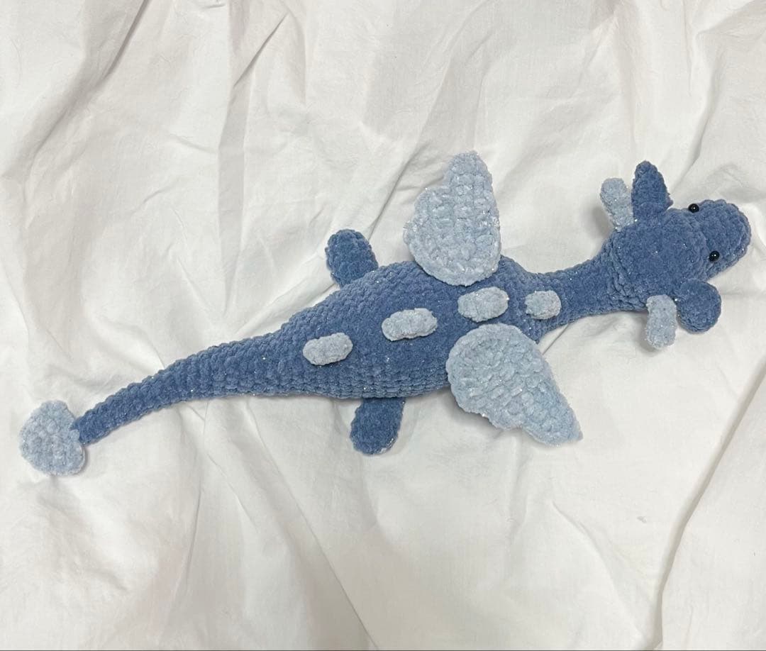 ドラゴン 竜 あみぐるみ ハンドメイド 編み物 - メルカリ