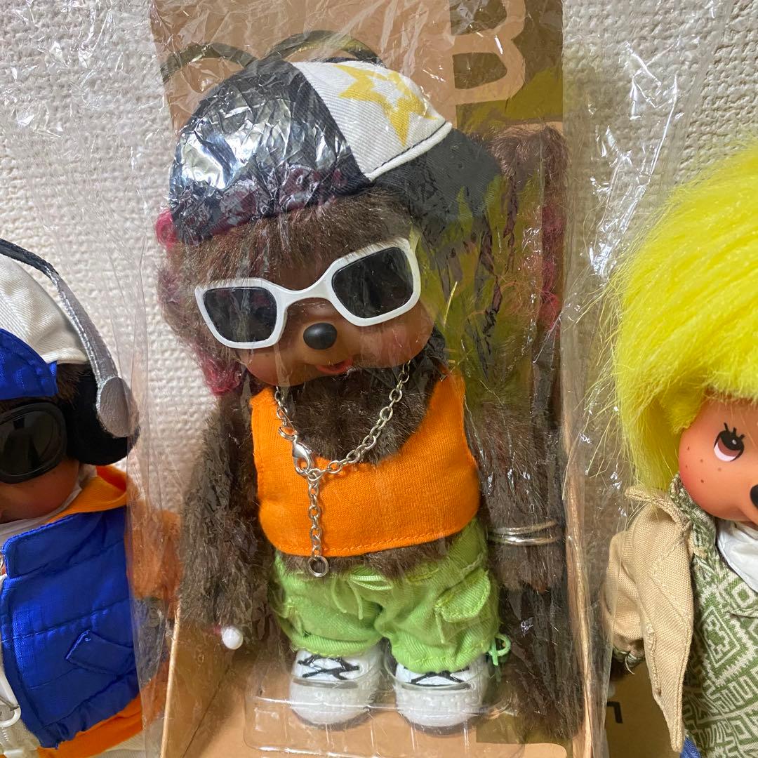 希少　モンチッチ ぬいぐるみ コレクション35周年　ヒップホップDJ 3体セット