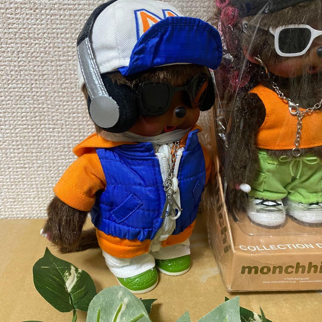 希少　モンチッチ ぬいぐるみ コレクション35周年　ヒップホップDJ 3体セット