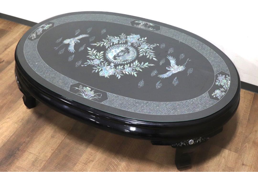 GMHS197○螺鈿細工 李朝家具 韓国美術 座卓 センターテーブル