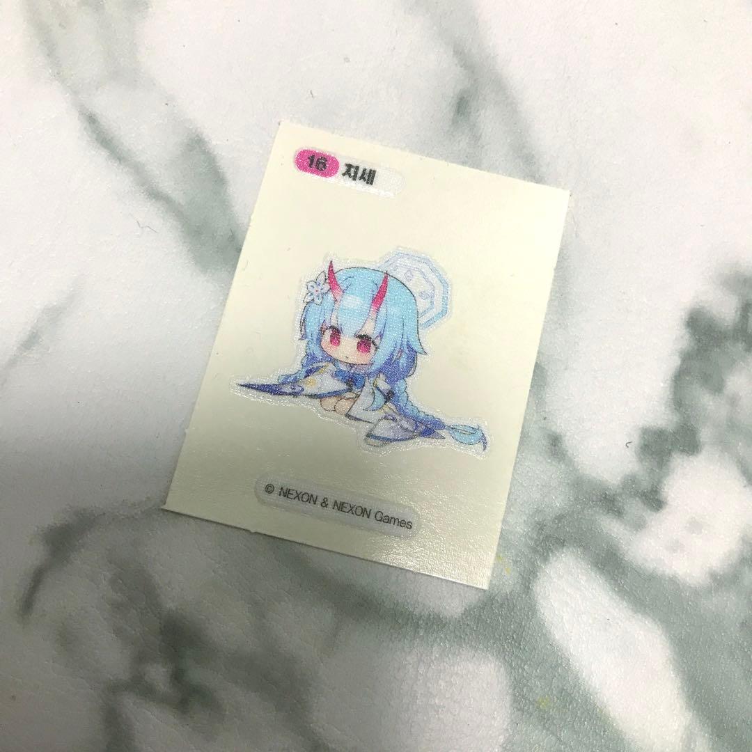 ブルーアーカイブ ブルアカ 韓国 GS25コラボ パン ステッカー チセ