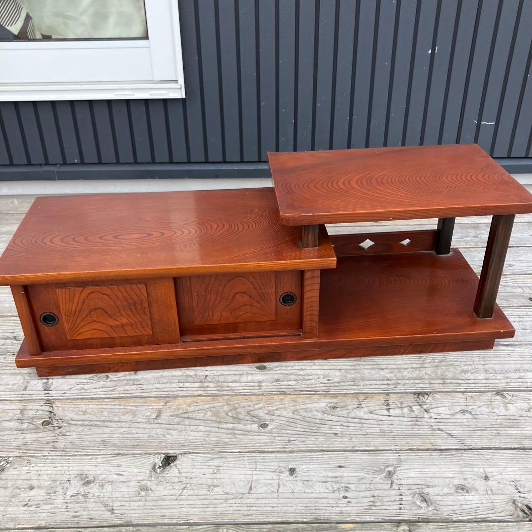 昭和レトロ 木製 階段箪笥 飾り棚 茶箪笥 サイドボード 古家具 ビンテージ