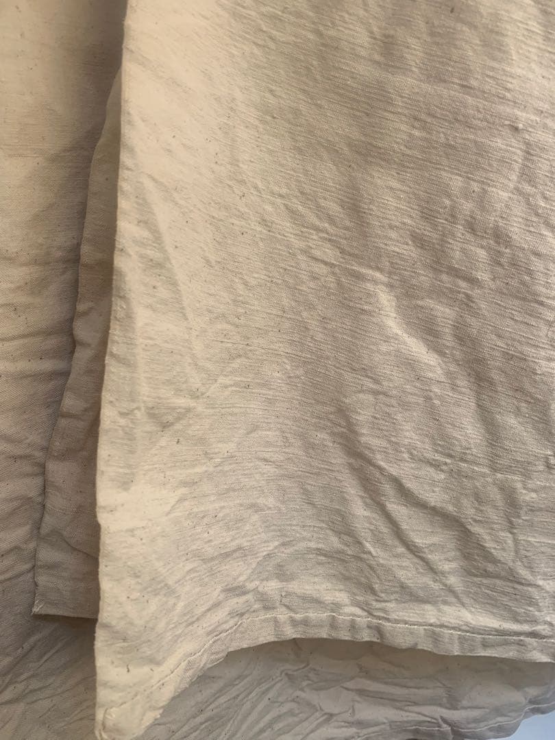 希少 フランスアンティーク 未漂白リネンシーツ 大判一枚布3x2m 熱湯洗濯済