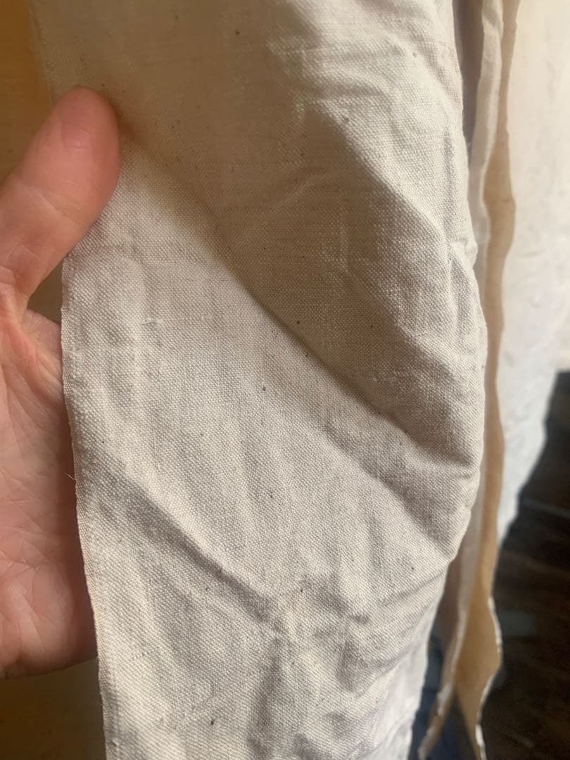 希少 フランスアンティーク 未漂白リネンシーツ 大判一枚布3x2m 熱湯洗濯済