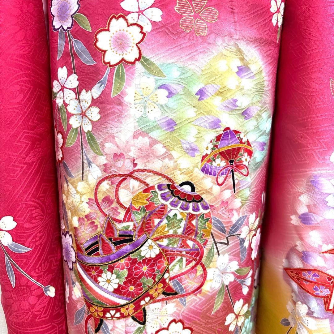 七五三　正絹　着物、長襦袢　7歳