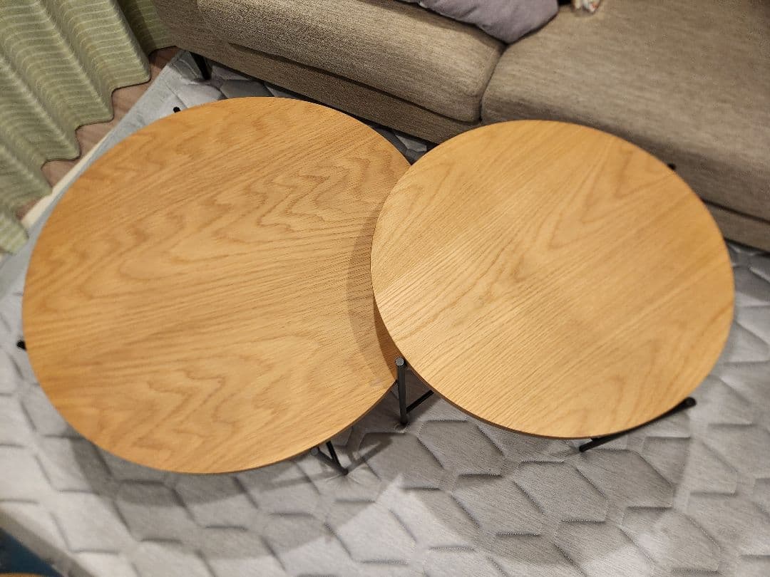 ニトリ 円形テーブルセット ニトリ ヴェルカー7050LBR