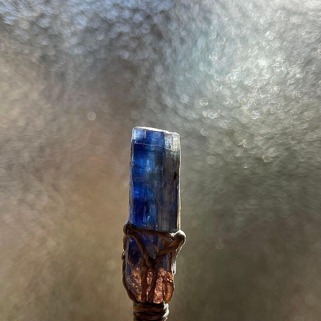 カイヤナイト ネパール産 ＊ ハンドメイド マクラメペンダント ネックレス ⑧